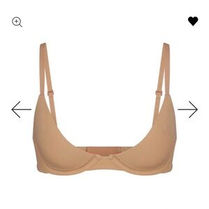 SKIMS FITS EVERYBODY scoop Ochre  Plunge bra 36C NWT